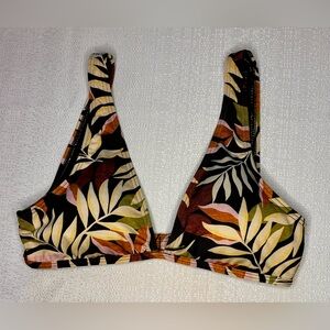 Billabong Tropical Leaf Print Bikini Top